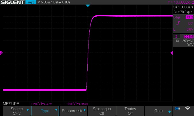 Nakamichi 410 : temps-de-montee-a-10khz