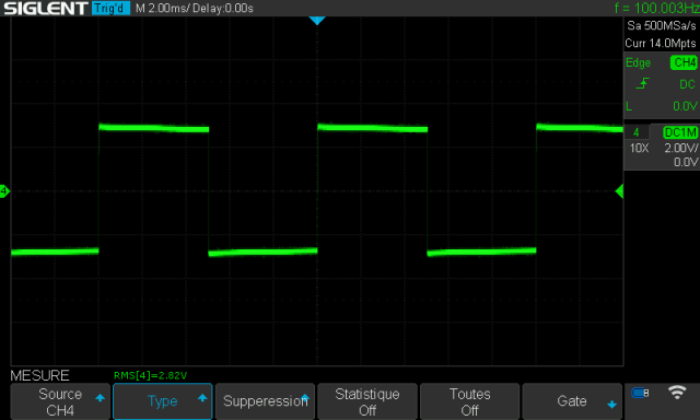 Nikko Alpha 2000 : signal-carre-a-1khz