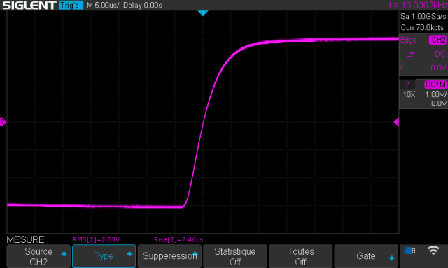 Nikko TRM-600 : temps-de-montee-a-10khz