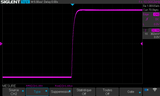 Onkyo P-304 : temps-de-montee-a-10khz