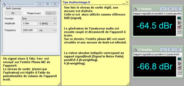 Ortofon MCA-76 : rapport-signal-bruit-a-1mv-en-entree