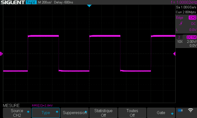 Pioneer M-90 : signal-carre-a-1khz