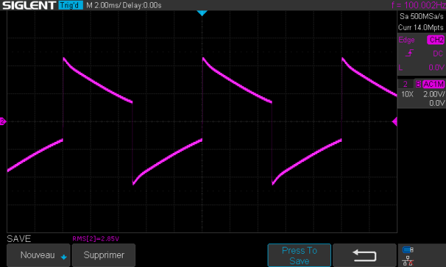 Pioneer SA-500A : signal-carré-à-100hz