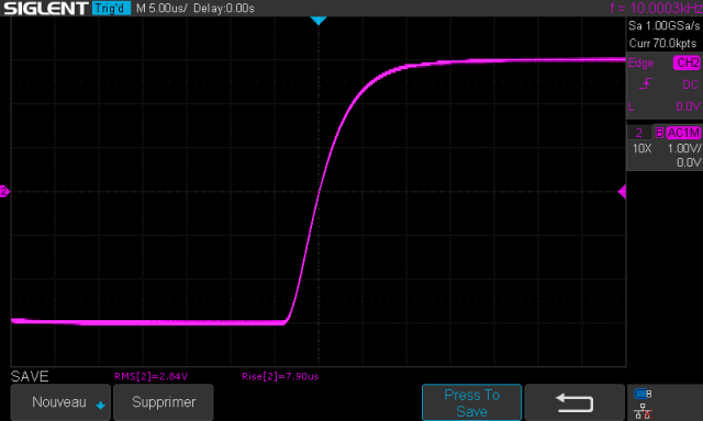 Pioneer SA-500A : temps-de-montée-à-10khz