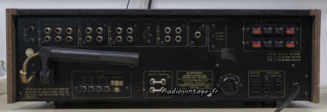 Pioneer SX-850 : connectique.