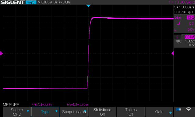 Pioneer SA-608 : temps-de-montee-a-10khz