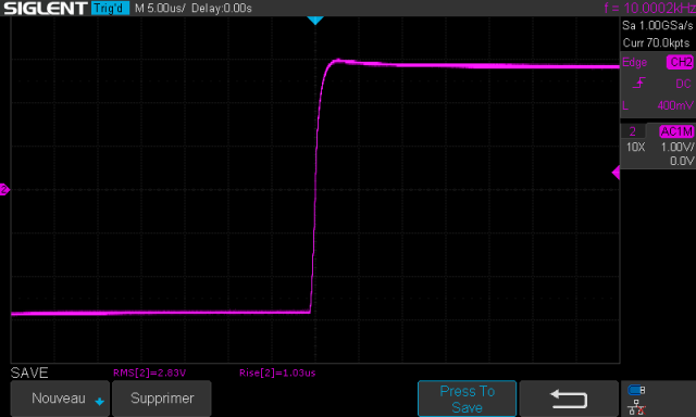 Pioneer SA-608 : temps-de-montee-a-10khz