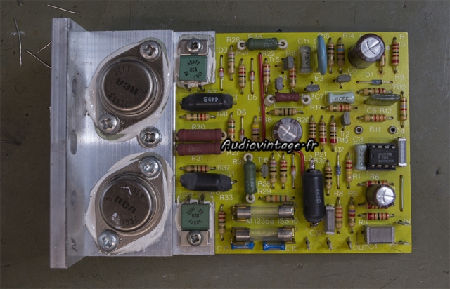 Quad 405 : circuit ampli réparé er révisé.