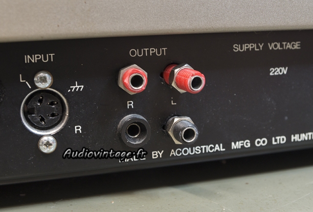 Quad 405-2 : connectique HP cassée.