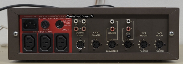 Quad 44 : connectique.