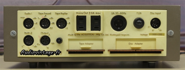 Quad 33 : connectique.