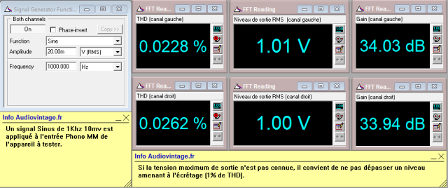 Quad 33 : distorsion-a-1v-en-sortie-entree-phono-tone-defeat