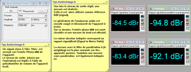 Quad 33 : rapport-signal-bruit-a-1.6v-en-sortie-entree-phonotone-defeat