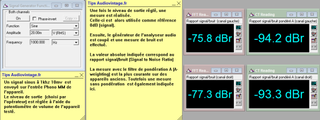 Quad 33 : rapport-signal-bruit-a-1.6v-en-sortie-entree-phono