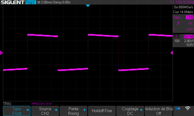 Radford STA-15 : signal-carre-a-100hz