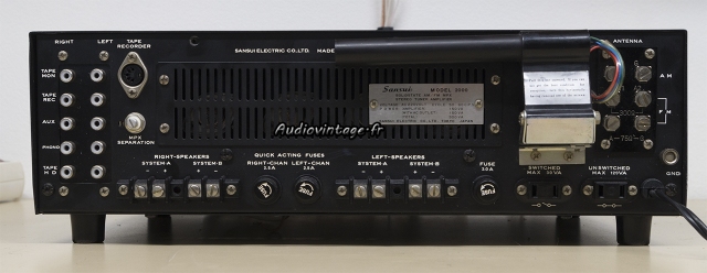 Sansui 2000 : connectique.