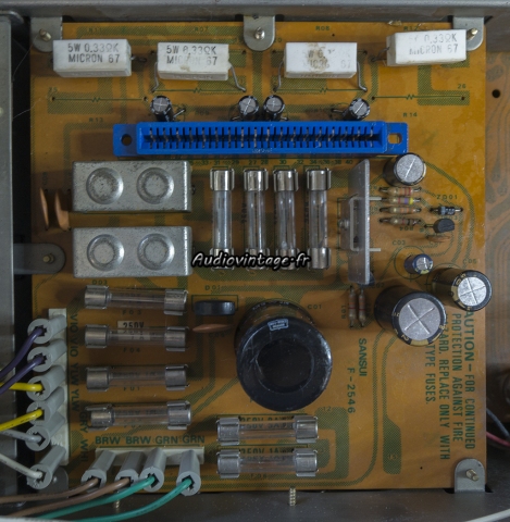 Sansui 8080 : alimentation revue.