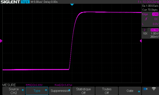 Sansui AU-317 : temps-de-montee-a-10khz