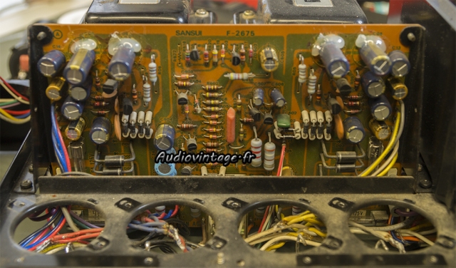 Sansui AU-517 : circuit alimentation et protection.