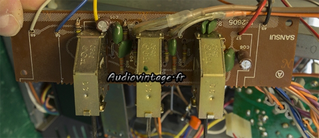 Sansui AU-5900 : circuit filtre révisé.
