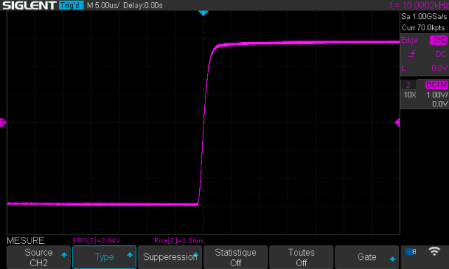Sansui AU-5900 : temps-de-montee-a-10khz