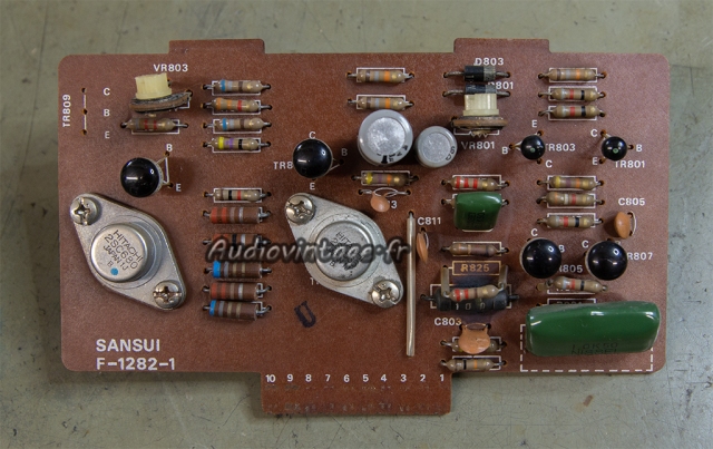 Sansui AU-888 : circuit driver avant intervention.