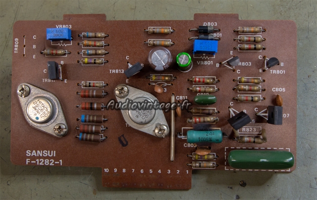 Sansui AU-888 : circuit driver révisé.
