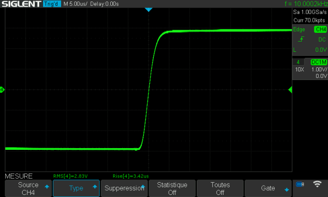 Sansui AU-888 : temps-de-montee-a-10khz