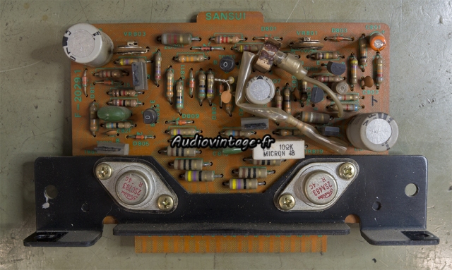 Sansui AU-9500 : circuit driver en panne.