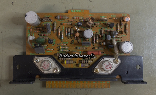 Sansui AU-9500 : circuit "driver" à revoir.