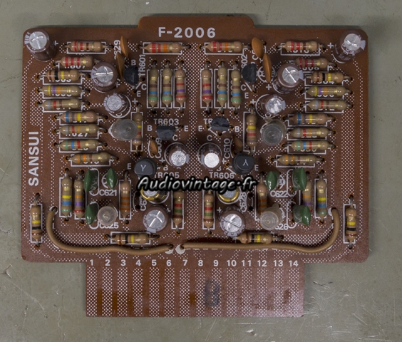 Sansui AU-9500 : étage phono révisé.