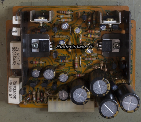 Sansui BA-3000 : circuit d'alimentation révisé.