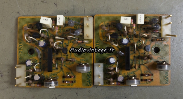 Sansui BA-3000 : circuits des vumètres révisés.