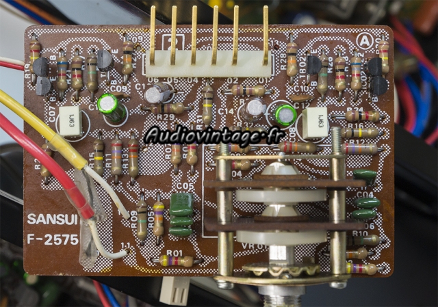 Sansui CA-2000 : circuit de tonalité médium révisé.