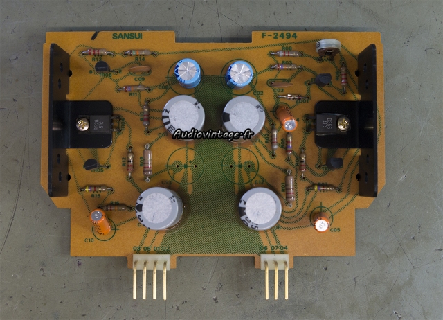 Sansui CA-3000 : circuit d'alimentation à revoir.