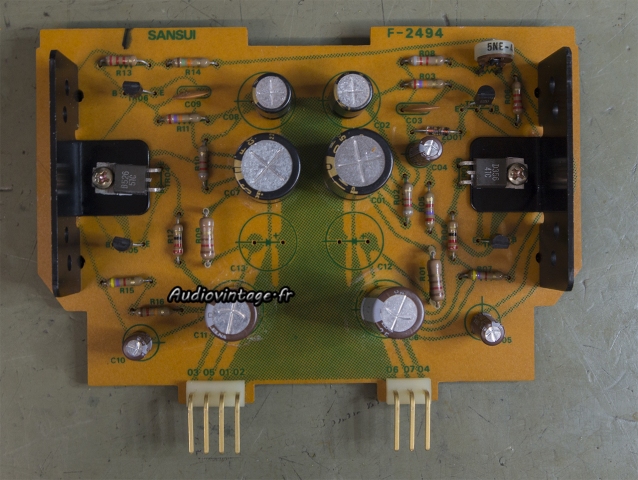 Sansui CA-3000 : circuit d'alimentation révisé.