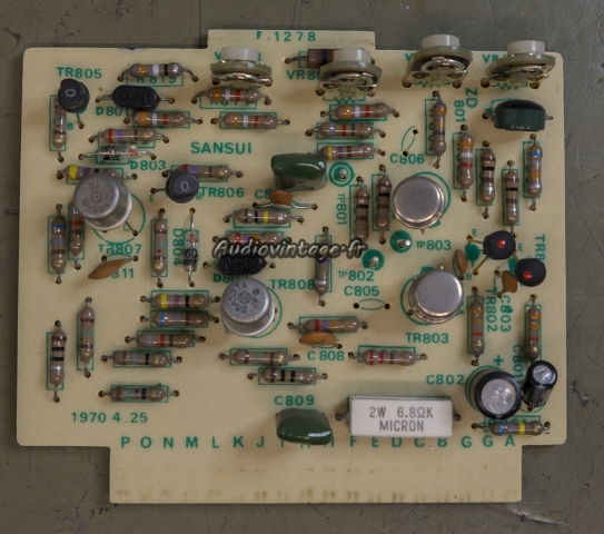 Sansui Eight : circuit driver à réviser.