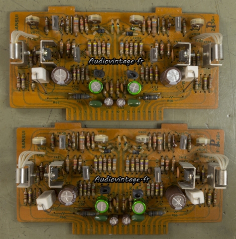 Sansui QRX-7001 : circuit drivers révisés.