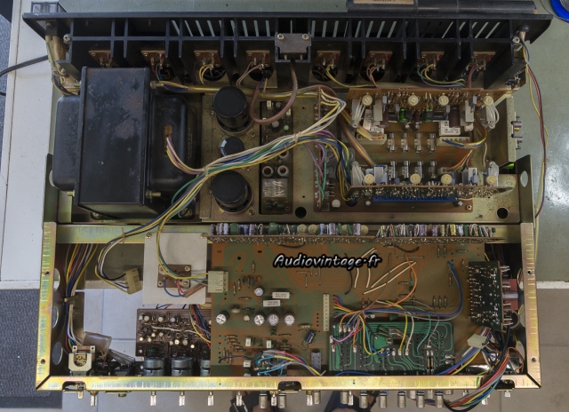 Sansui QRX-7001 : remontage partiel pour essai et réglages.