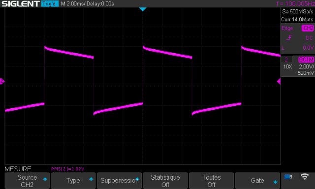 Sansui QRX-7001 :signal-carre-a-100hz