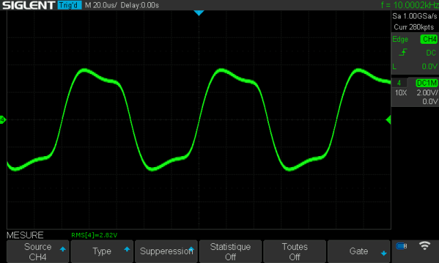 Sansui AU-111 : signal-carre-a-10khz