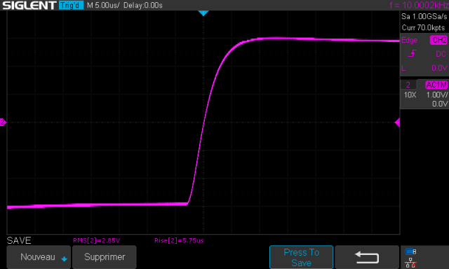 Sansui AU-217 : temps-de-montée-à-10khz