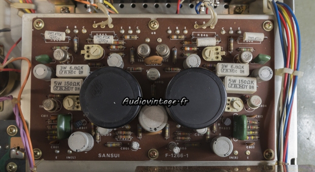 Sansui AU-505 : circuit driver à revoir.