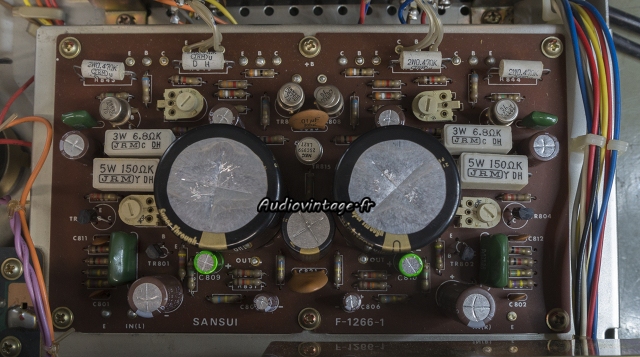 Sansui AU-505 : circuit driver révisé.