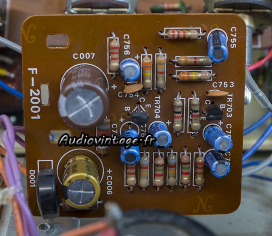 Sansui AU-505 : circuit filtres révisé.