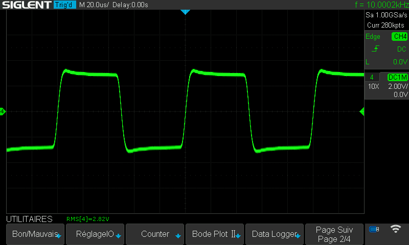 Sansui AU-555 : signal-carre-a-10khz