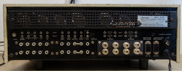 Sansui AU-777 : connectique.