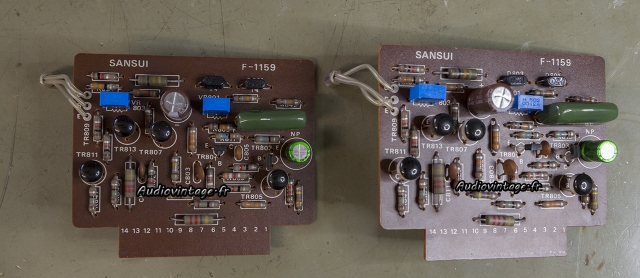 Sansui AU-999 : circuits "drivers" révisés.