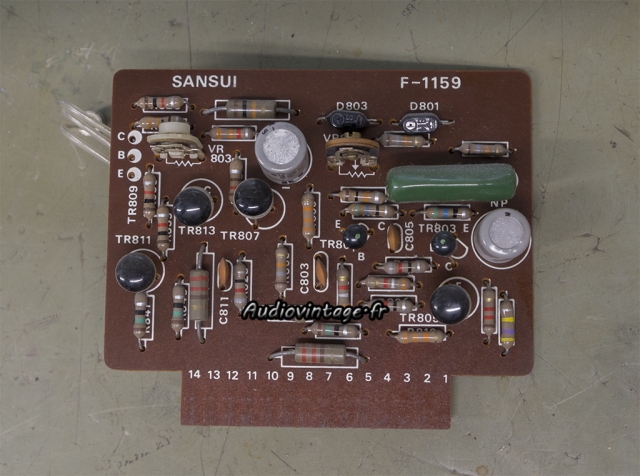 Sansui AU-999 : circuit driver à revoir.