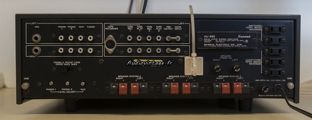 Sansui AU-999 : connectique.